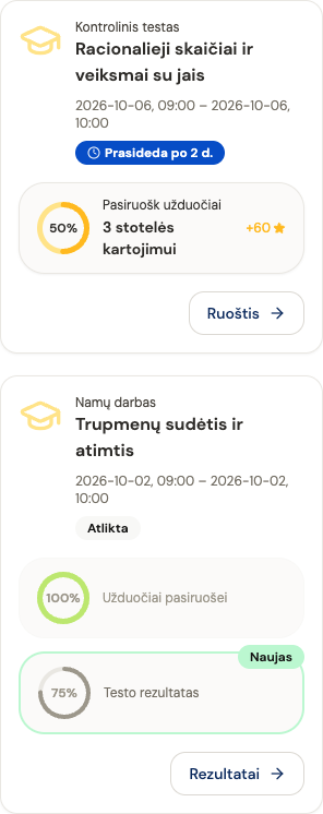 Elicėjus: Testai ir pasiruošimas. Funkcijos pavyzdys.
